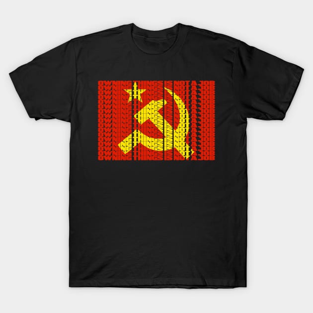 Owning things is not a job (Red/Yellow) T-Shirt by WallHaxx